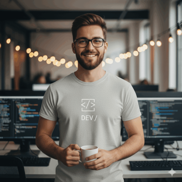minimal developer shirts einfach